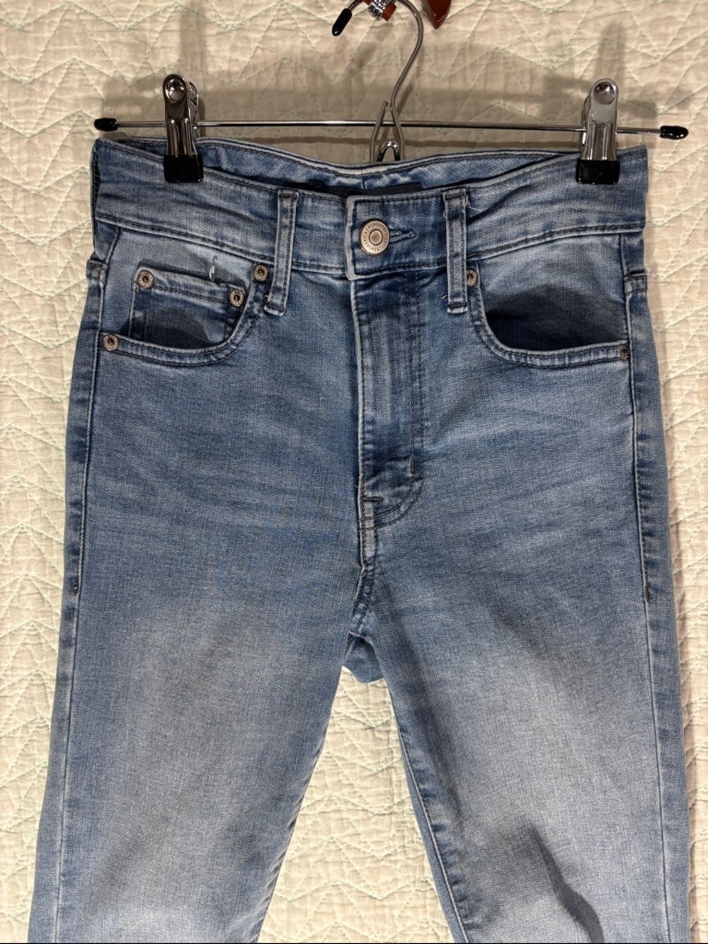Aeropostale Women's Medium Blue High-Rise Skinny Jeans - Picture 4 of 9